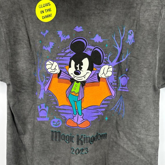 Disney Mickeys Not So Scary Halloween Party Shirt 2023 Glow In The Dark Small - Picture 4 of 8